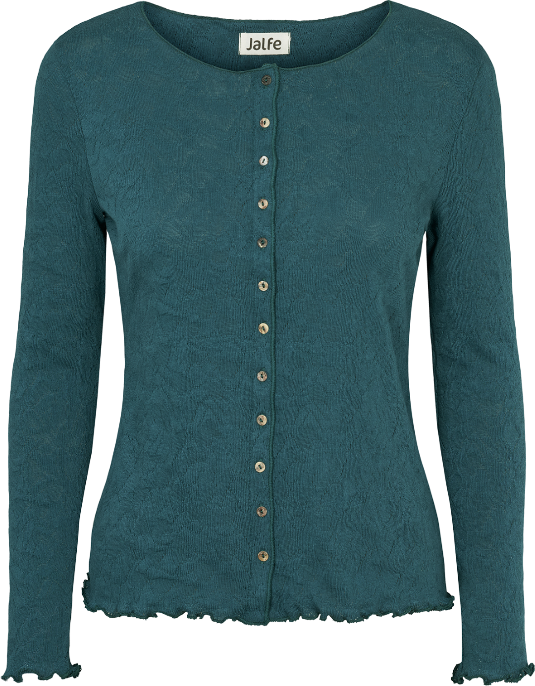 Cardigan jacquard organic cotton